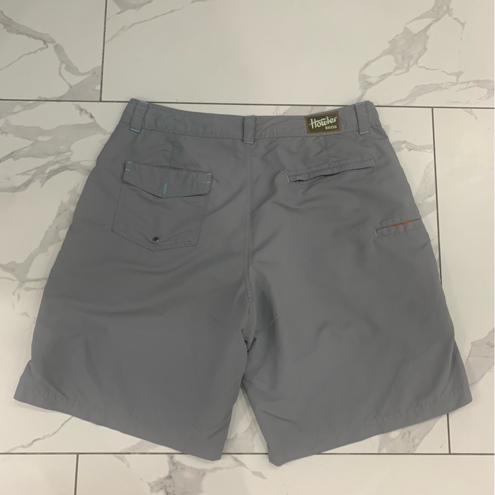Howler Brothers Shorts Mens 36 Horizon Hybrid Blue Gray Nylon Ripstop Quick Dry - Picture 2 of 12